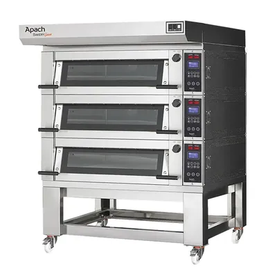 Подовые печи ПЕЧЬ ПОДОВАЯ С ПОДСТАВКОЙ БЕЗ НАПРАВЛЯЮЩИХ APACH BAKERY LINE E4K6LOW DP
