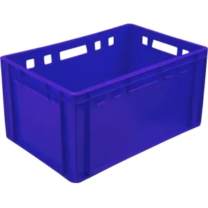 Ящик L 60см w 40см h 30см прямой сплошной Тара 210 синий