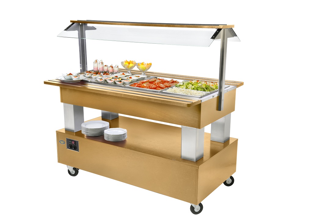 Буфетные станции и салат-бары САЛАТ-БАР ROLLER GRILL SB 40 F СВЕТЛЫЙ ДУБ