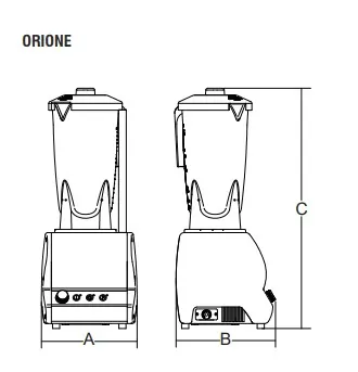 Блендеры барные БЛЕНДЕР SIRMAN ORIONE T+ДОП. НЕРЖ. СТАКАН