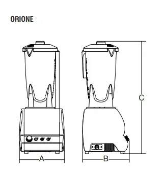 Блендеры барные БЛЕНДЕР SIRMAN ORIONE T+ДОП. НЕРЖ. СТАКАН