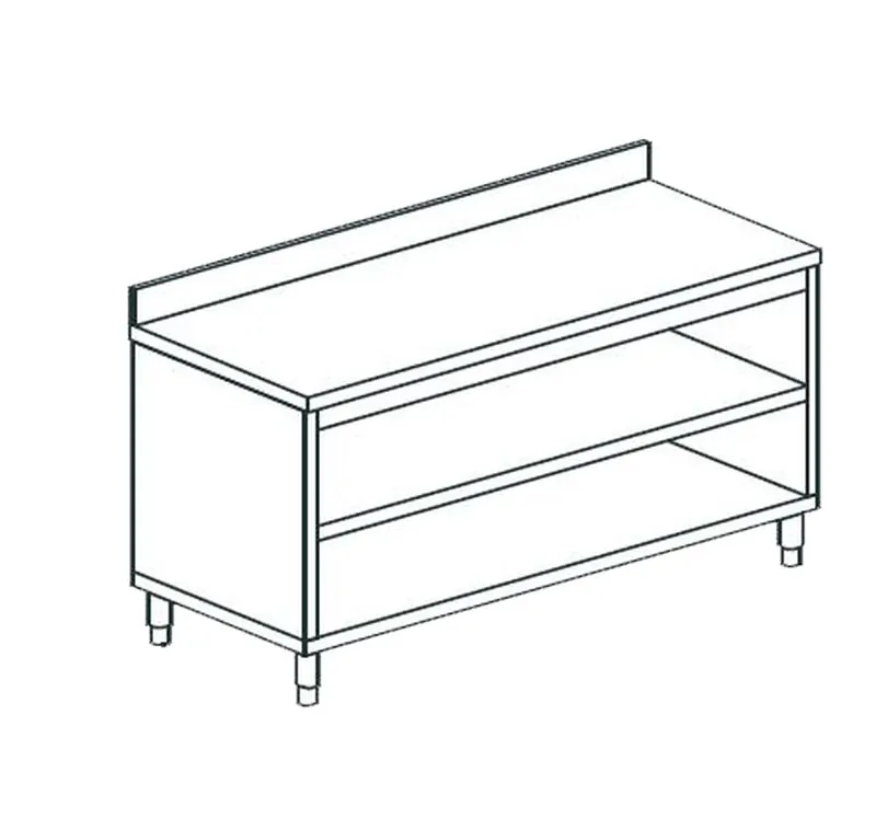 Стол производственный закрытый с 3-Х сторон APACH CHEF LINE LWC610SH2U