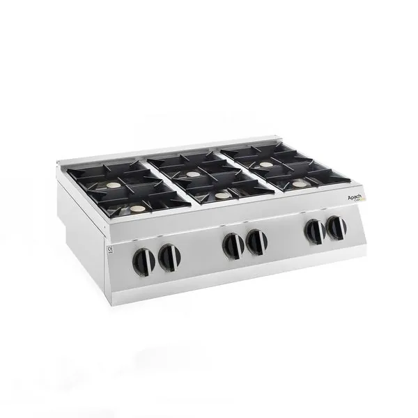 Плита газовая 6 конфорочн. 700 серии APACH CHEF LINE SLRRG127