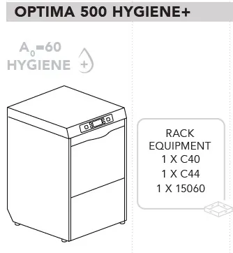 Фронтальные посудомоечные машины МАШИНА ПОСУДОМОЕЧНАЯ DIHR OPTIMA 500 H+