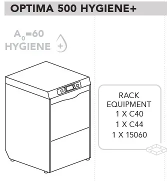 Фронтальные посудомоечные машины Машина посудомоечная Dihr OPTIMA 500 H+