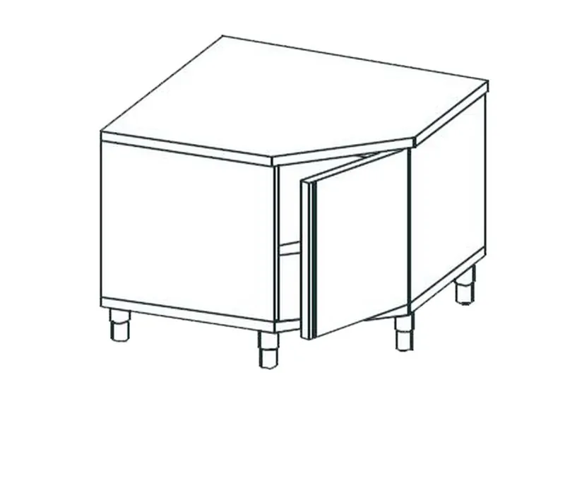 Стол угловой закрытый APACH CHEF LINE LWT710SH2HD