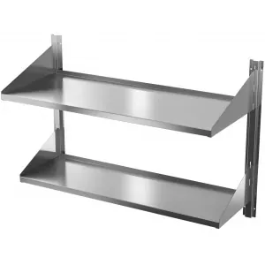 Полки настенные Полка навесная двухъярусная L=1000 B=400 RoboLabs KF063-00-1000А