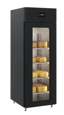 Шкафы для созревания ШКАФ ХОЛОДИЛЬНЫЙ.СО СТЕКЛЯННОЙ ДВЕРЬЮ POLAIR CS107-CHEESE BLACK 1001220d