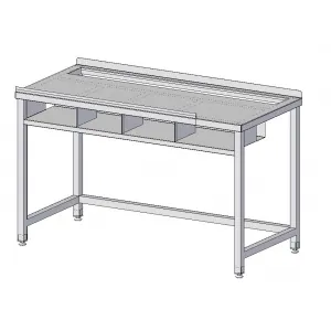 Стол производственный для раскатки теста RoboLabs SRs2D-150/7P-H9-02
