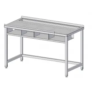 Стол производственный для раскатки теста RoboLabs SRs2D-150/7P-H9-02