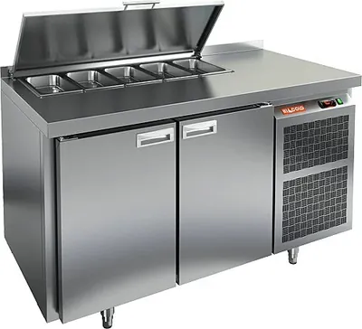Столы для пиццы и салатов Стол холодильный Hicold SL1-11GN З (1/3), с крышкой
