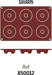 M.Pujadas, S.A Форма для выпечки силиконовая (Саварин) 850.012 (6 шт., d7.2 см,