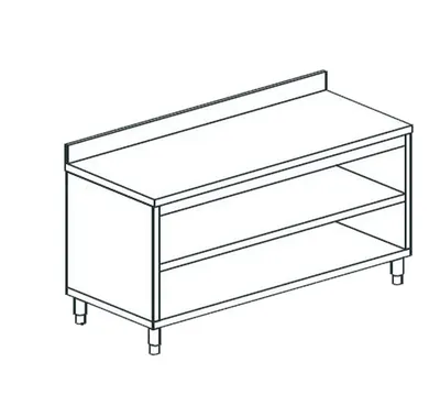 Столы производственные СТОЛ ПРОИЗВОДСТВЕННЫЙ ЗАКРЫТЫЙ С 3-Х СТОРОН APACH CHEF LINE LWC719SH2U