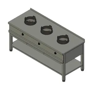 Плиты профессиональные ПЛИТА ГАЗОВАЯ ВУЛКАН-HEIDEBRENNER KSW 03  WOK АРТ.8787