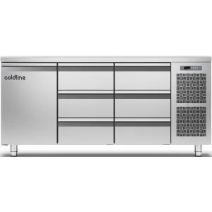Стол холодильный Coldline TP17/1M-710+2хRefrigerated drawers 1/3