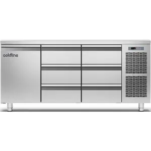 Стол холодильный Coldline TP17/1M-710+2хRefrigerated drawers 1/3