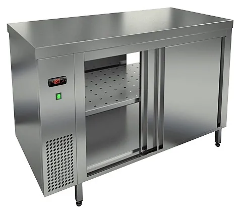 Столы тепловые TS T 12 GN O (1200x700x850) тепловой стол-купе сквозной островной, HICOLD RUS