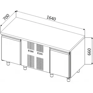 Шкафы комбинированные Стол комбинированный Studio 54 DAI MT CB H660 1640x700 T BT/TN SP60 PL 230/50