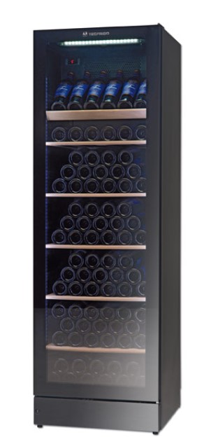 Шкафы для вина ШКАФ ВИННЫЙ ВЕНТ.МЕТАЛ. WINE 185 FG ЧЕРНЫЙ