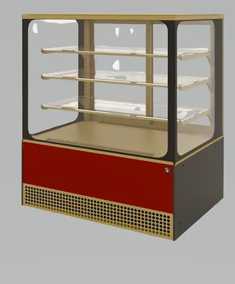 Витрины кондитерские ВИТРИНА КОНДИТЕРСКАЯ KAYMAN KВК-950М КВАДРО ЗОЛОТО