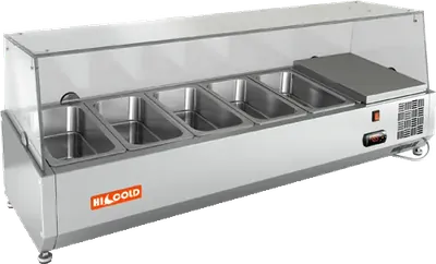 Витрины холодильные универсальные ВИТРИНА HICOLD VRX 1200 1/4