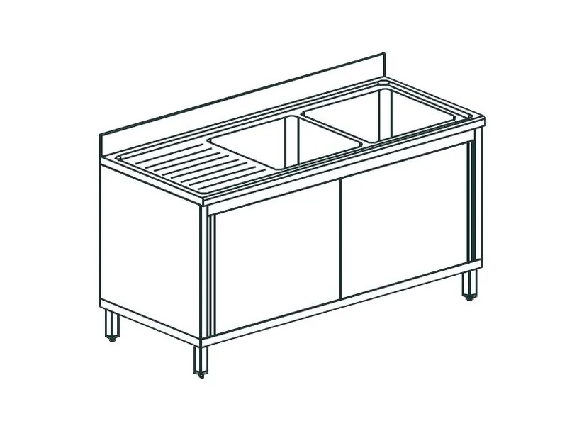 Ванна моечная APACH CHEF LINE L2S186-54LWSD