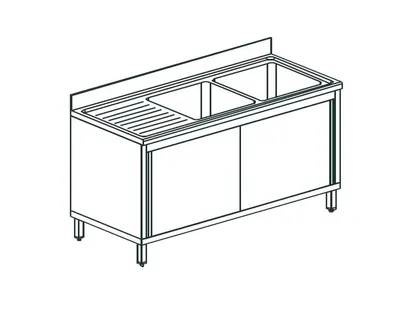 Ванны моечные ВАННА МОЕЧНАЯ APACH CHEF LINE L2S166-54LWSD