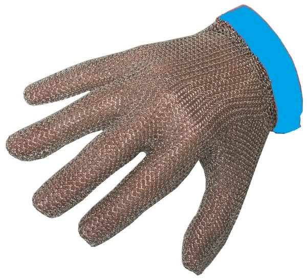 Чехлы и защита Перчатка кольчужная Manulatex A1852004, размер L большой, синяя