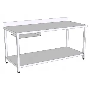 Стол рабочий усиленный RoboLabs SRs1-180/7,5P-КL-D