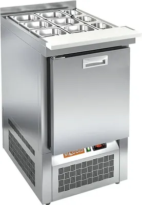 Столы для пиццы и салатов Стол холодильный Hicold SLE3-1GN BOX, полипропилен без крышки
