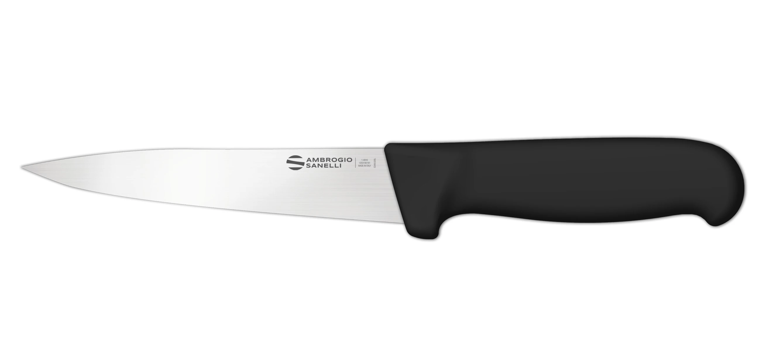 Нож Sanelli Ambrogio серии Supra, SD15016B, шпиговочный 160 мм, черный
