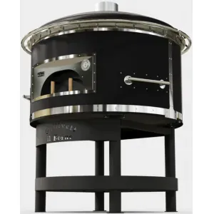 Печи для пиццы Печь дровяная Grillvett IL Forno 1200 черная с подставкой