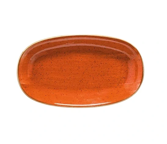Тарелки, блюда, салатники, миски Bonna TERRACOTA AURA Блюдо овальное ATC GRM 24 OKY (24х14 см, терракотовый)