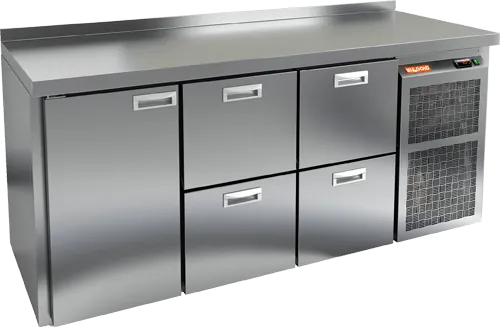 СТОЛ С МОРОЗИЛЬНЫМ ШКАФОМ HICOLD GN 122 BR2 BT (R290)