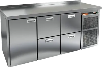 Столы холодильные СТОЛ С ХОЛОДИЛЬНЫМ ШКАФОМ HICOLD GN 122 BR2 TN (R290)