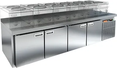 Столы холодильные СТОЛ С МОРОЗИЛЬНЫМ ШКАФОМ HICOLD GN 1111/BT LT Sh (R290)