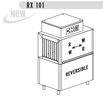 Конвейерные посудомоечные машины МАШИНА ПОСУДОМОЕЧНАЯ DIHR RX 101 E+DDE+2LC73