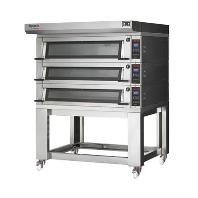 Подовые печи ПЕЧЬ ПОДОВАЯ С ПОДСТАВКОЙ БЕЗ НАПРАВЛЯЮЩИХ APACH BAKERY LINE E4K4L DPBI-T