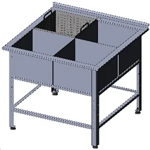 Ванна моечная для яиц Assum ВМЯБ-С-1/400 (500х500х850) (глуб.300, 1 вставка перф)