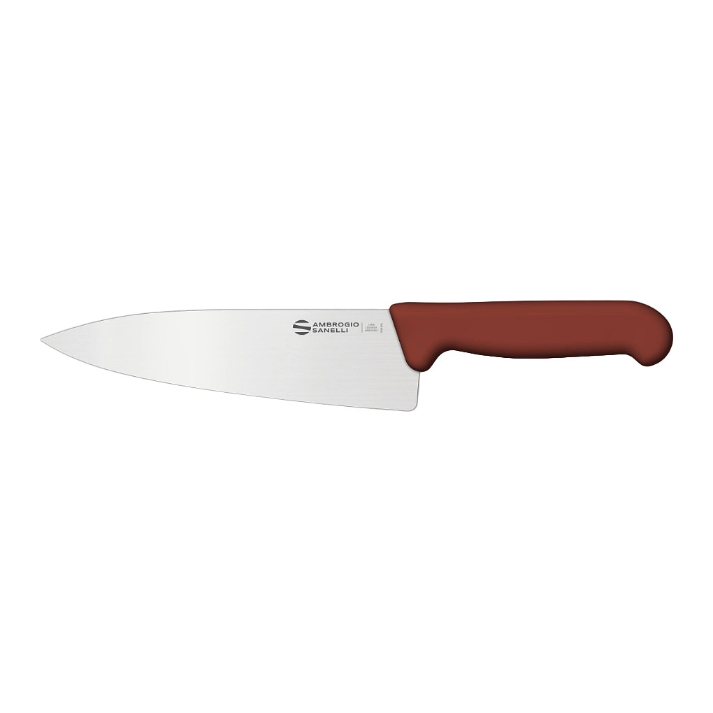 Нож Sanelli Ambrogio серии Supra Colore, SC49024N, кухонный 240 х 56 мм, коричневый