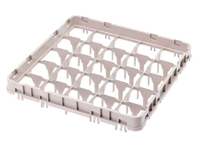 Кассеты для посудомоечных машин Кассета для мойки и хранения Cambro 25E1151, доп. секция 25 ячеек, мягко-серый