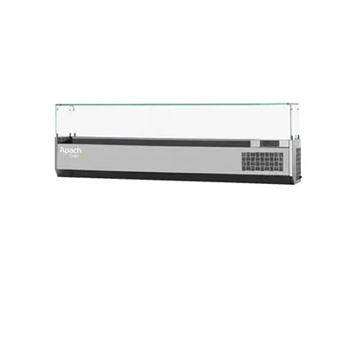 Витрины холодильные универсальные ВИТРИНА ХОЛОДИЛЬНАЯ СО СТЕКЛОМ APACH CHEF LINE LDR14032GR Б/АГРЕГАТА