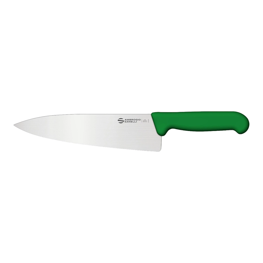 Нож Sanelli Ambrogio серии Supra Colore, SC49016G, кухонный 160 мм, зеленый