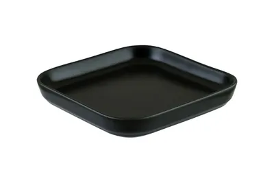 Тарелки, блюда, салатники, миски Тарелка Bonna NOTMOD19KR, 70635, квадр. 150х140 мм без полей, черный