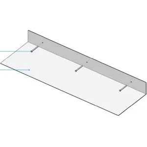 Полка настенная RoboLabs ПНК-250-600