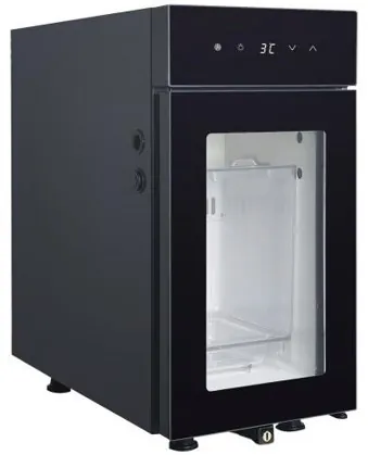 Холодильник для молока Icebox BR9CN 9л c контейнером, стекло