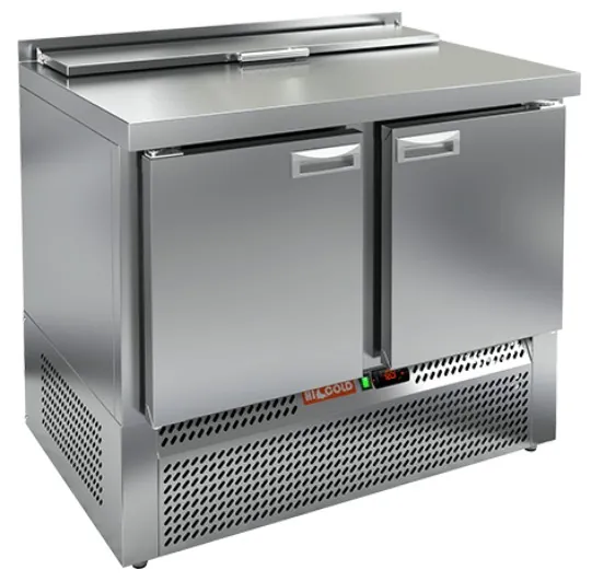 SLE2-11SN (1/6) стол для салатов охл.(+2+10), 2 двери, 1000х600х850мм, ниж.распол.агрегата