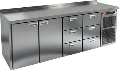 Столы холодильные СТОЛ С МОРОЗИЛЬНЫМ ШКАФОМ HICOLD GN 1133 BR2 BT (R290)