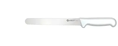 Инвентарь и инструмент Нож Sanelli Ambrogio серии Supra Colore, SP63024W, для хлеба с зубчатым лезвием 240 мм, белый