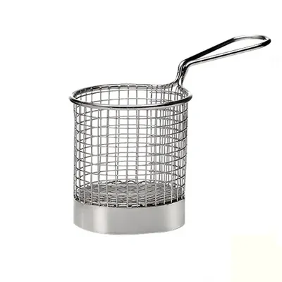 Корзинка для подачи круглая d=90/85 мм. h=90 мм. 400 мл. нерж. MGprof